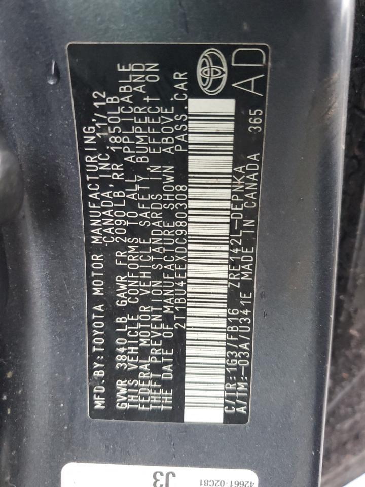 2013 TOYOTA COROLLA