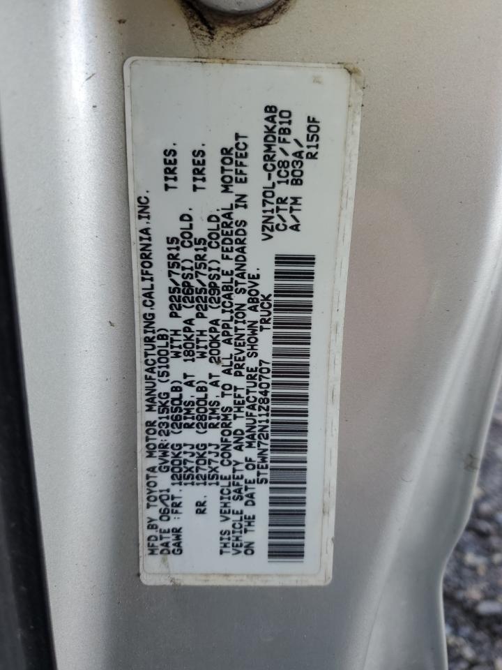 2001 TOYOTA TACOMA