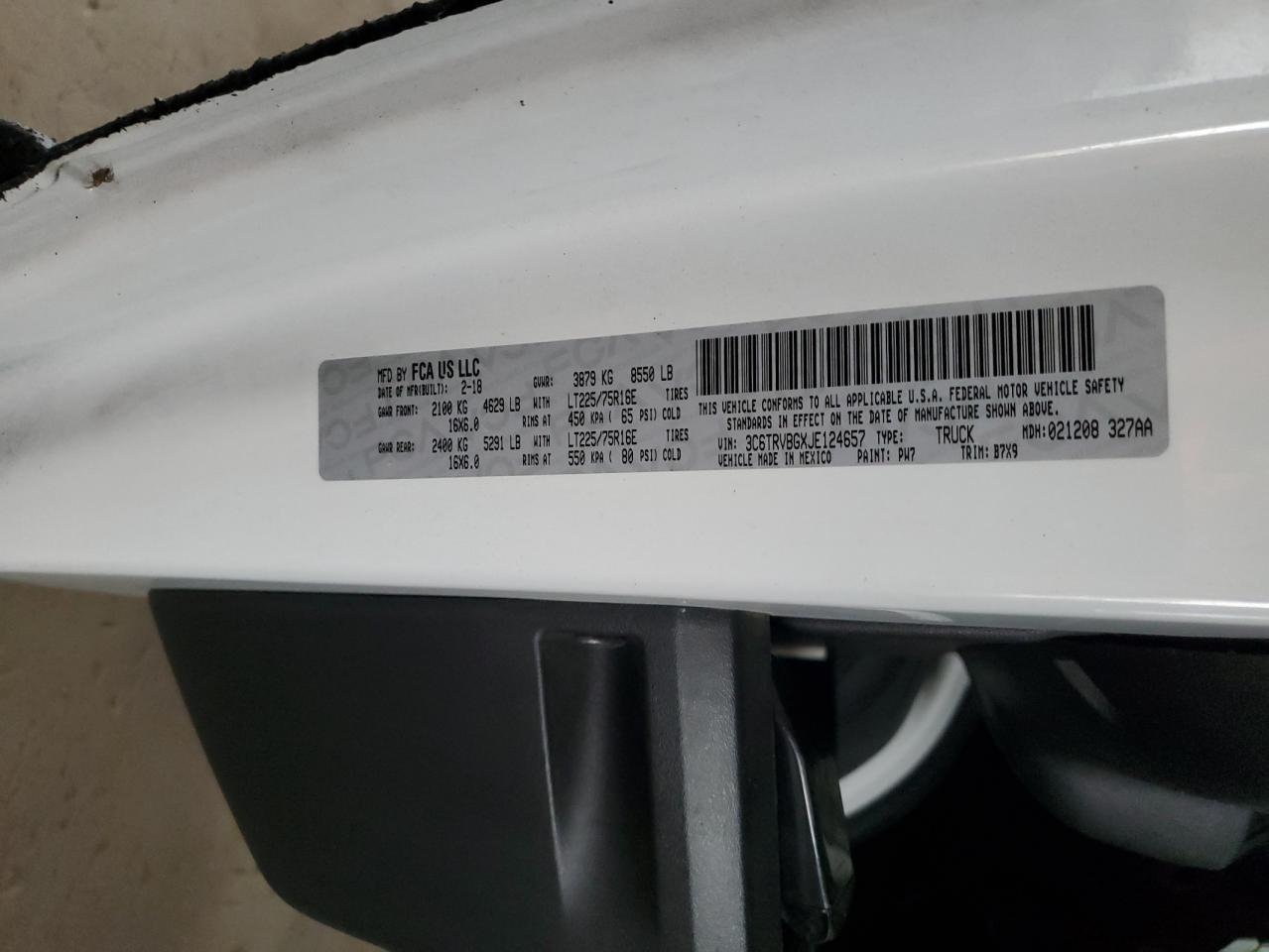 2018 RAM ProMaster 1500