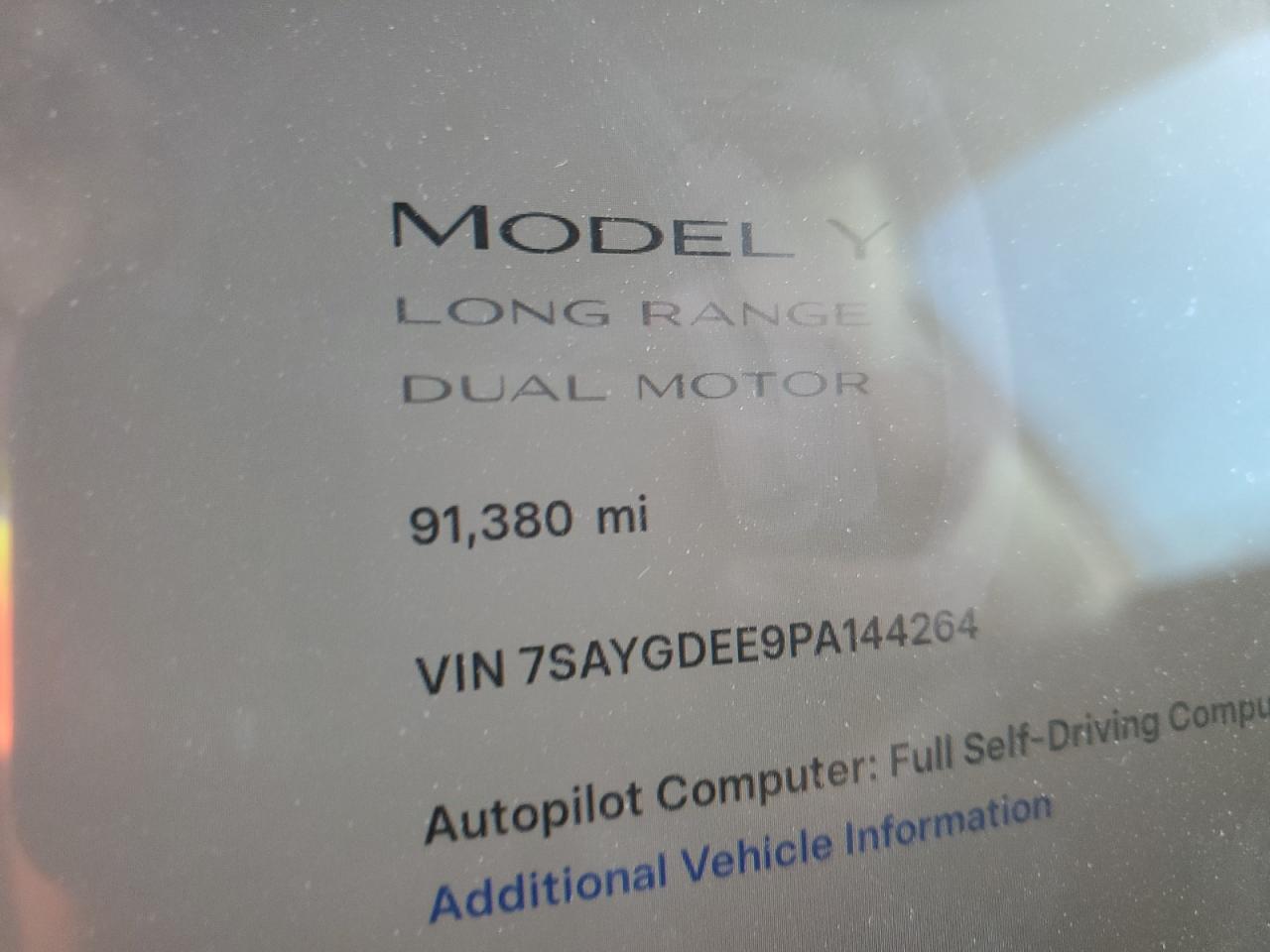 2023 TESLA MODEL Y