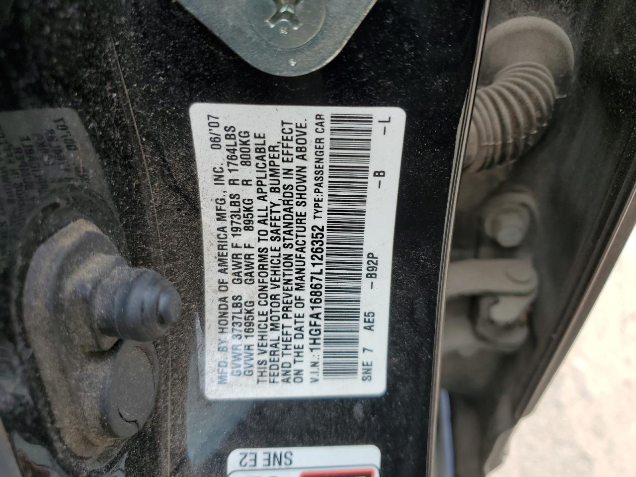 2007 HONDA CIVIC