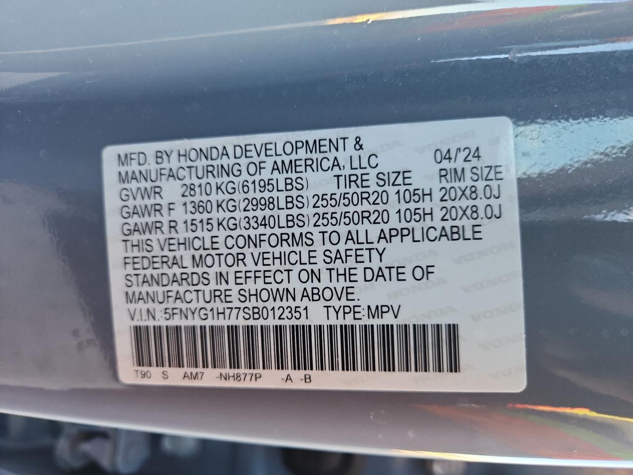 2025 HONDA PILOT