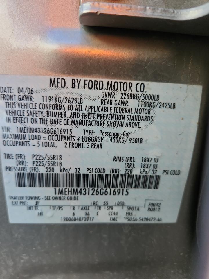 2006 MERCURY Montego