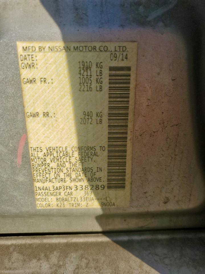 2015 NISSAN ALTIMA