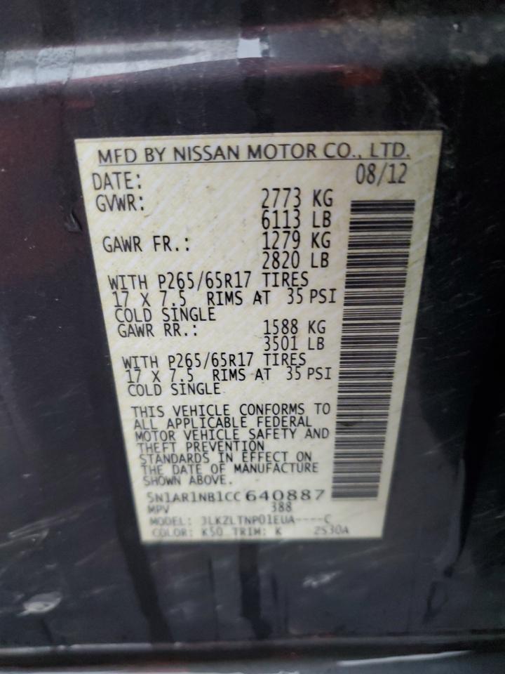 2012 NISSAN PATHFINDER