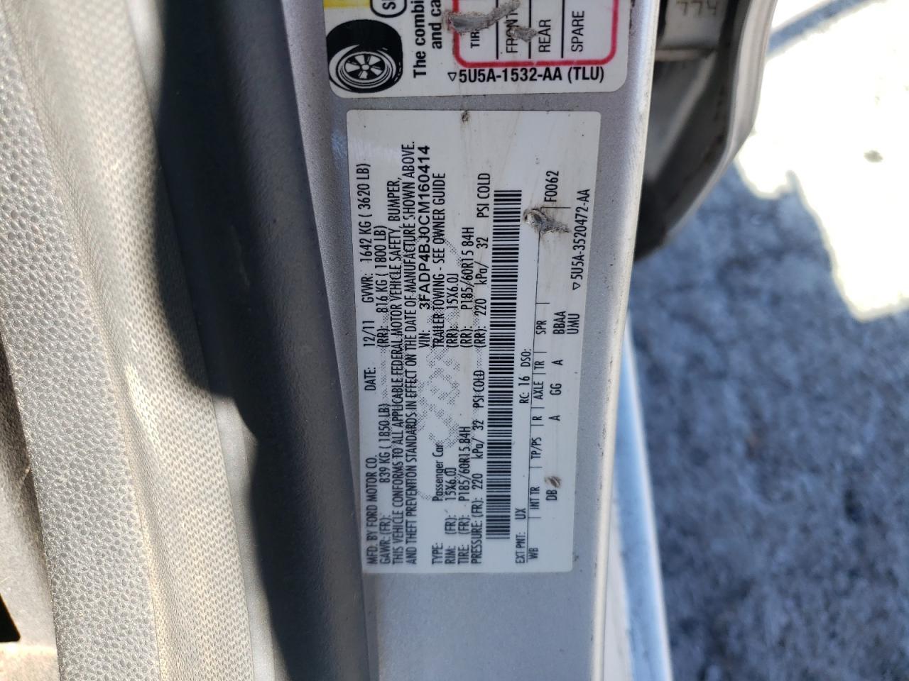 2012 FORD Fiesta