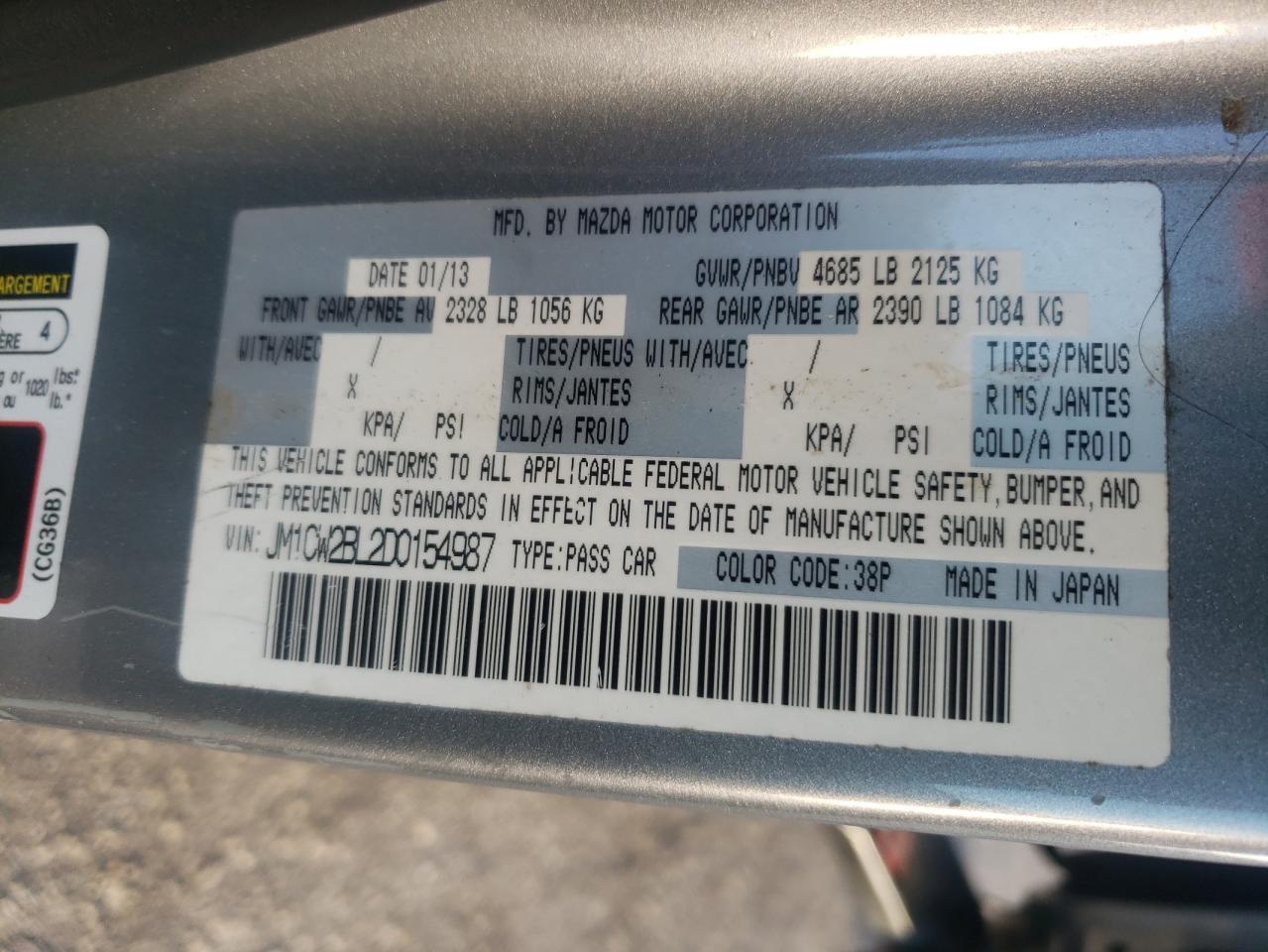 2013 MAZDA 5