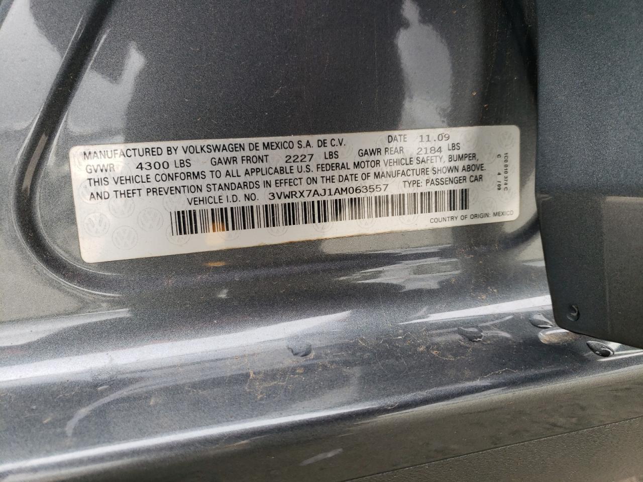 2010 VOLKSWAGEN JETTA