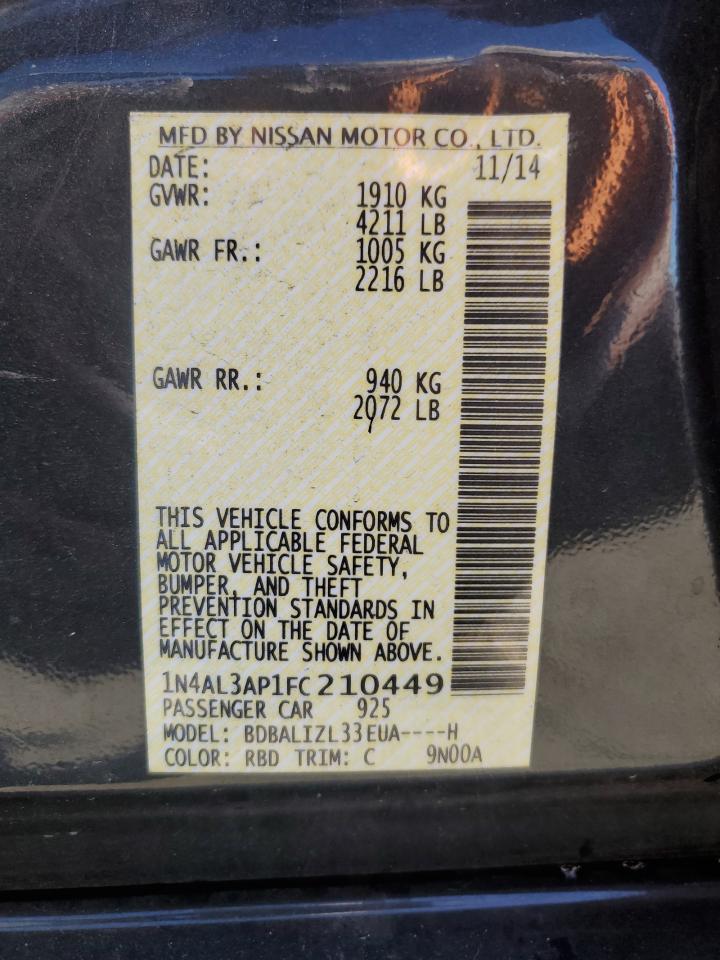 2015 NISSAN ALTIMA