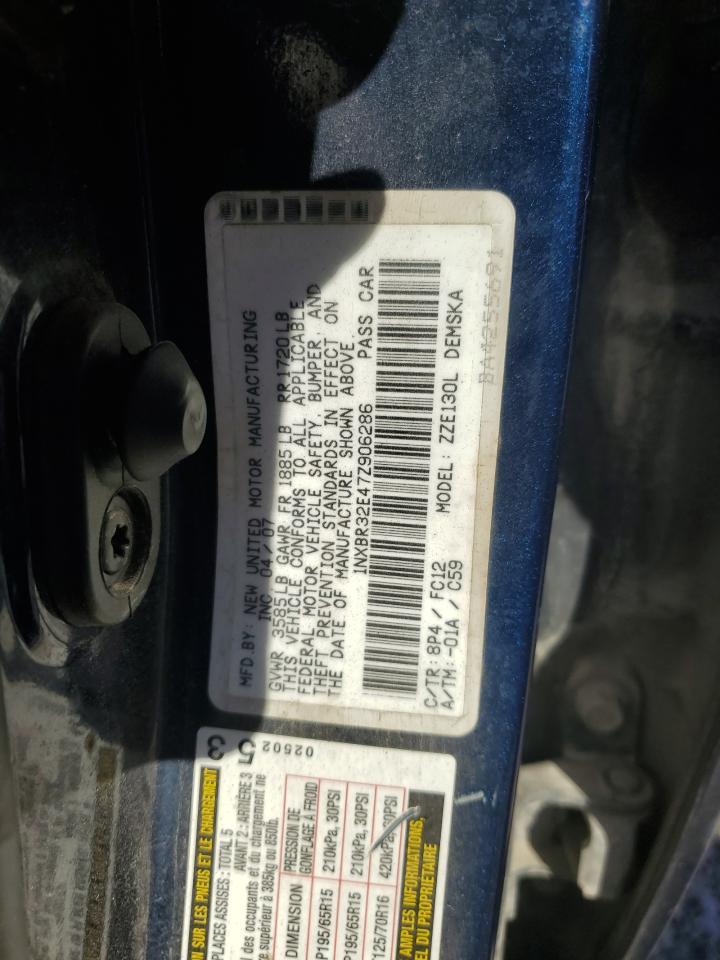 2007 TOYOTA COROLLA