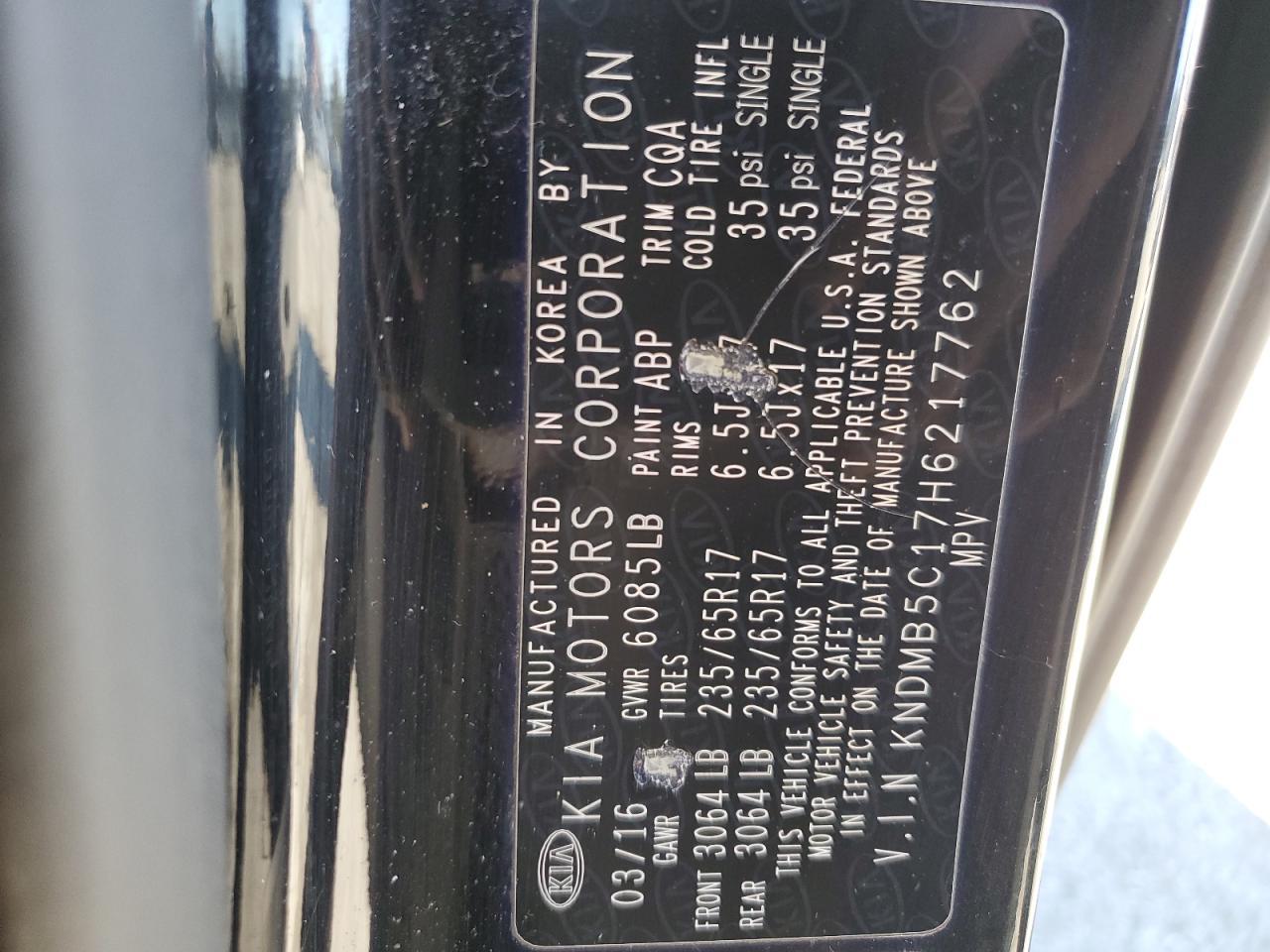 2017 KIA SEDONA