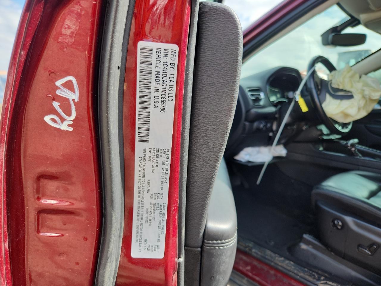 2021 DODGE DURANGO