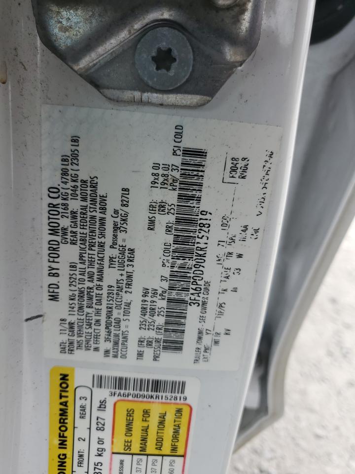 2019 FORD FUSION