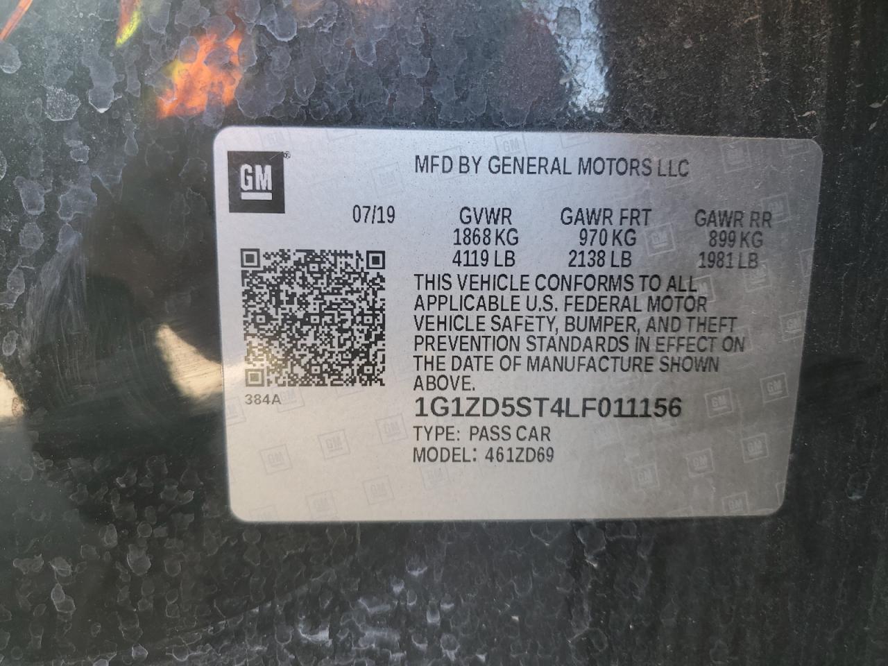 2020 CHEVROLET MALIBU