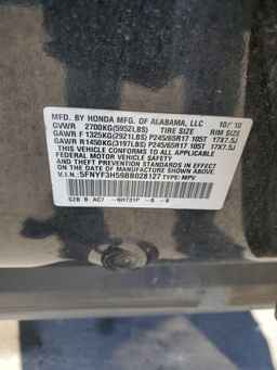 2011 HONDA PILOT
