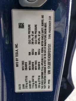 2025 TESLA MODEL 3