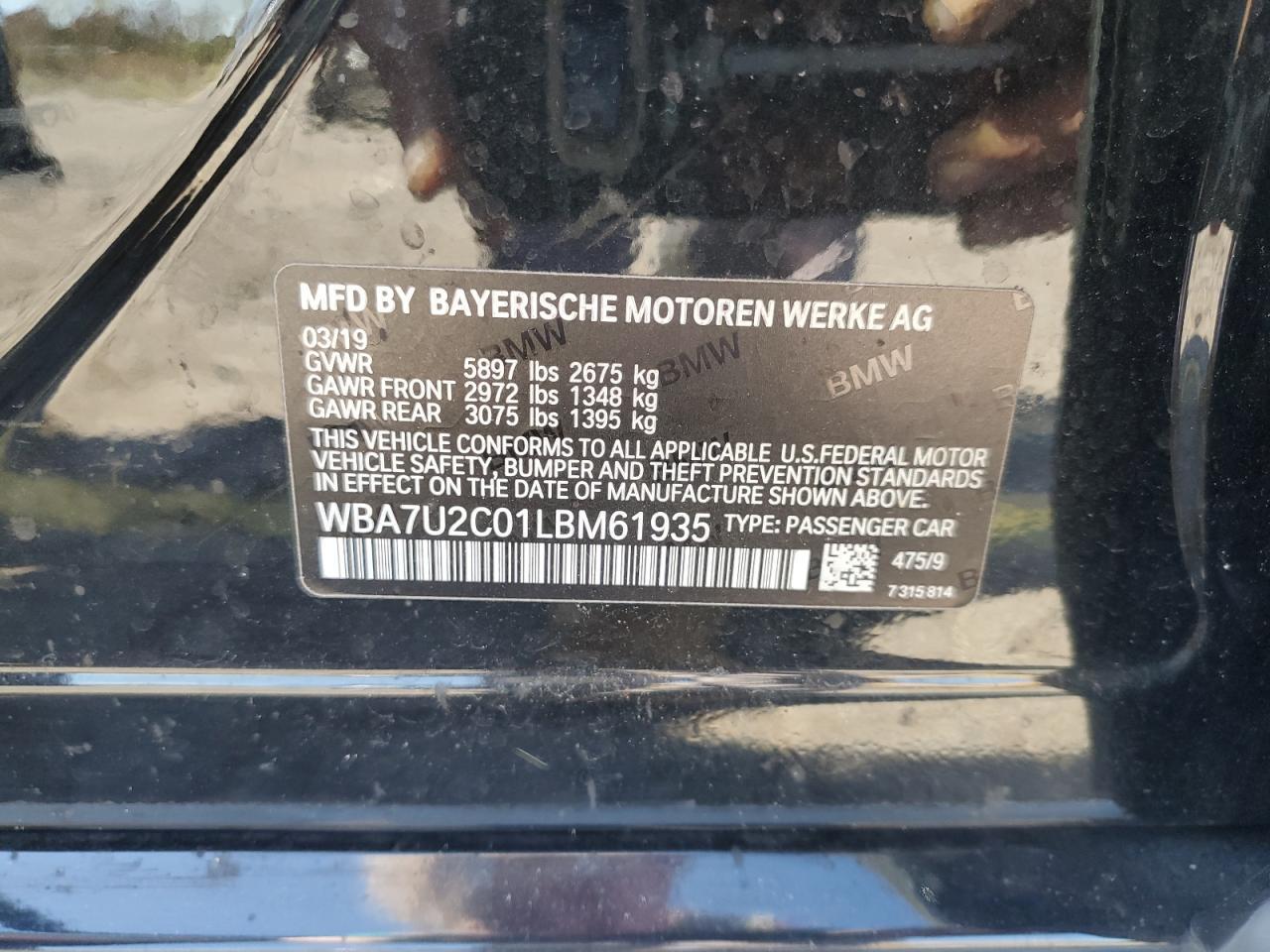2020 BMW 7 series