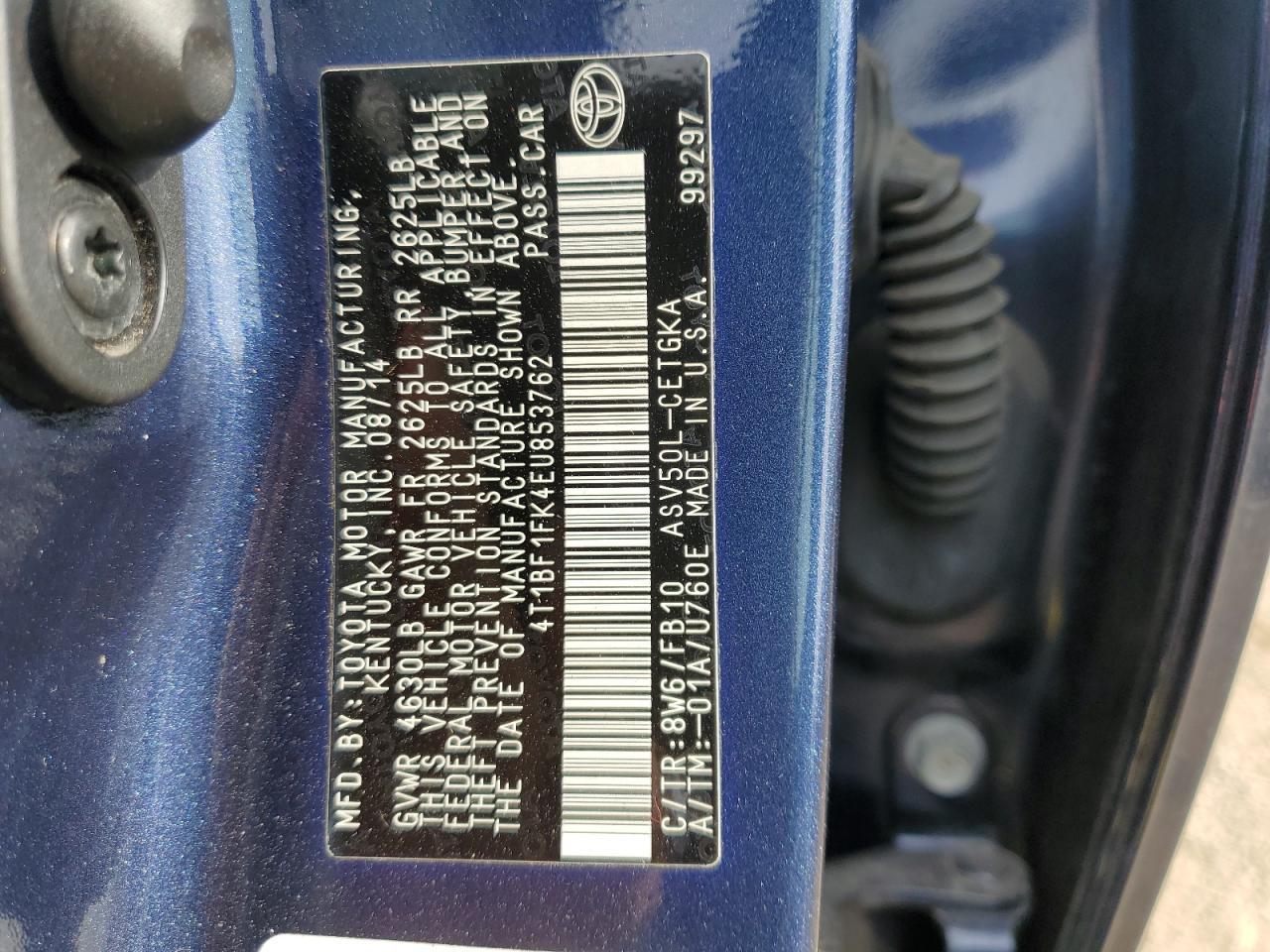 2014 TOYOTA CAMRY