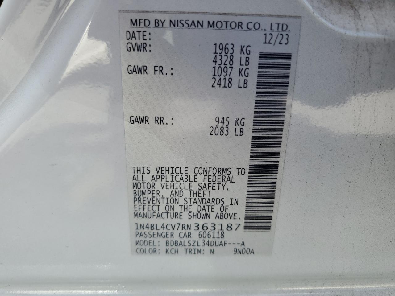 2024 NISSAN ALTIMA