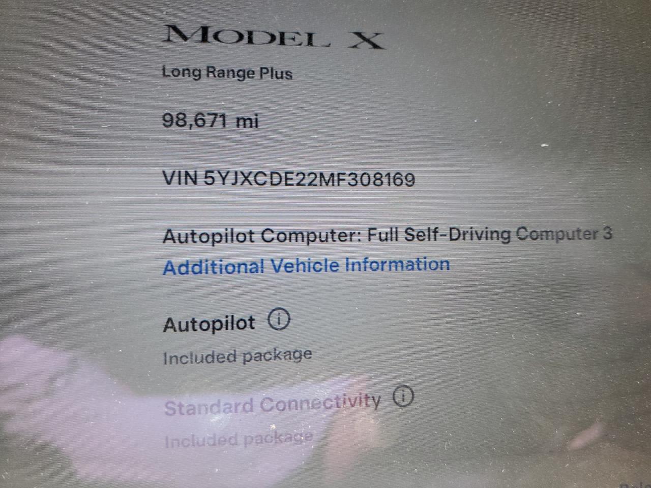 2021 TESLA MODEL X
