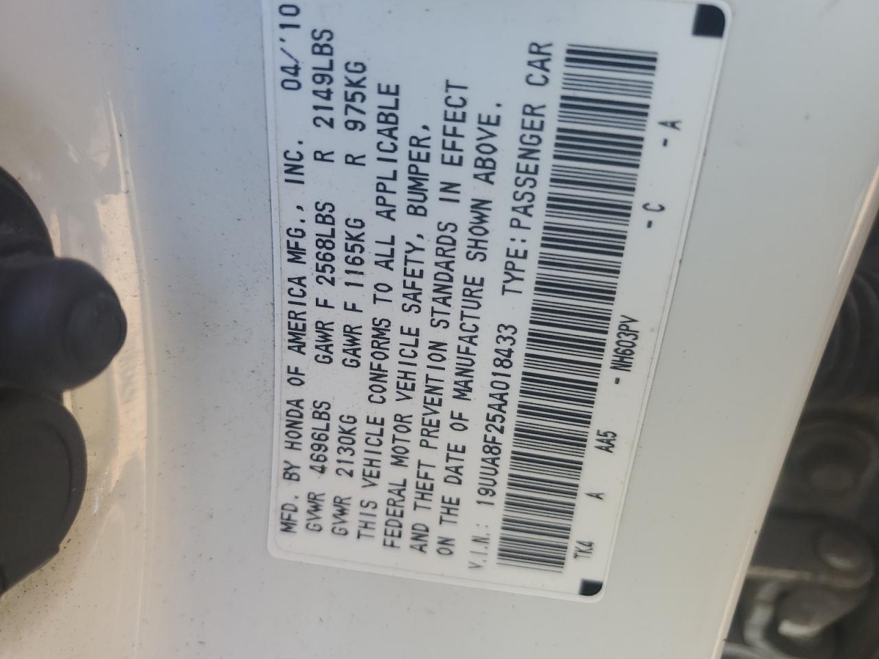2010 ACURA TL