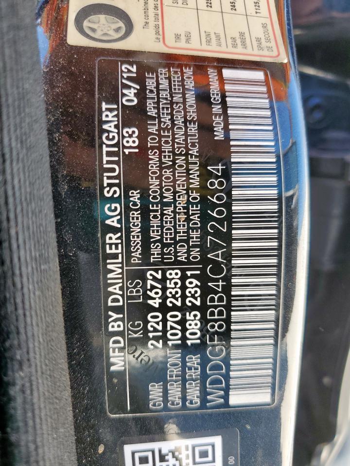 2012 MERCEDES-BENZ C-CLASS