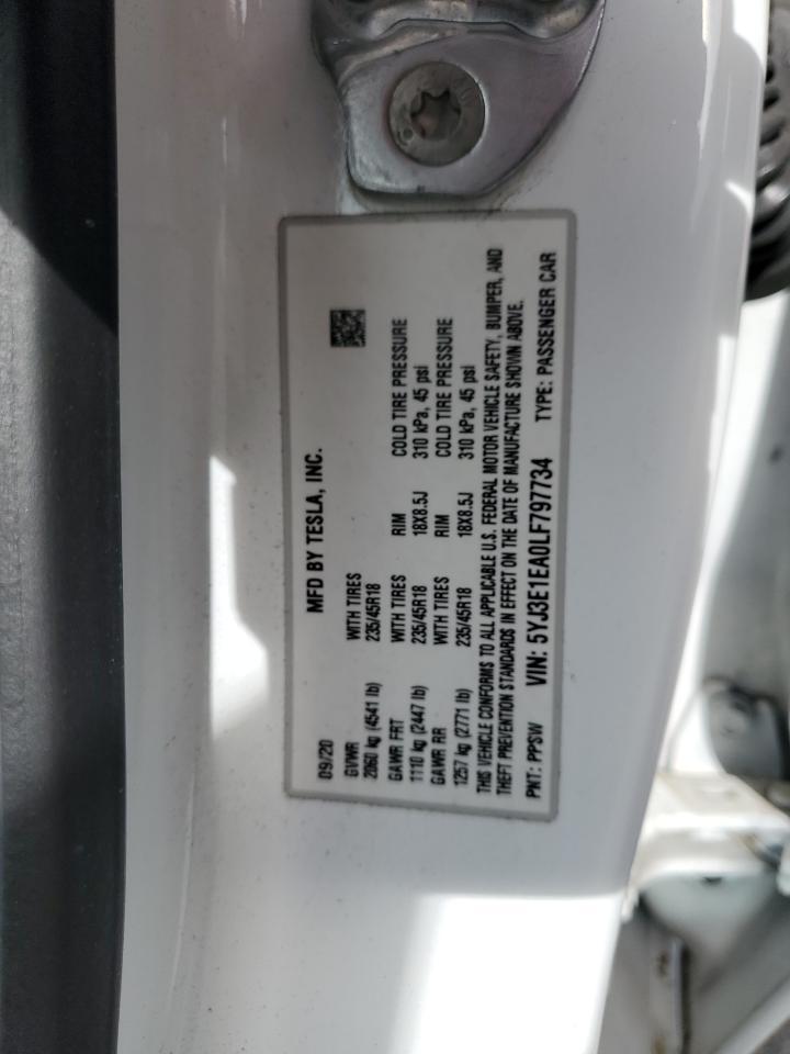 2020 TESLA MODEL 3
