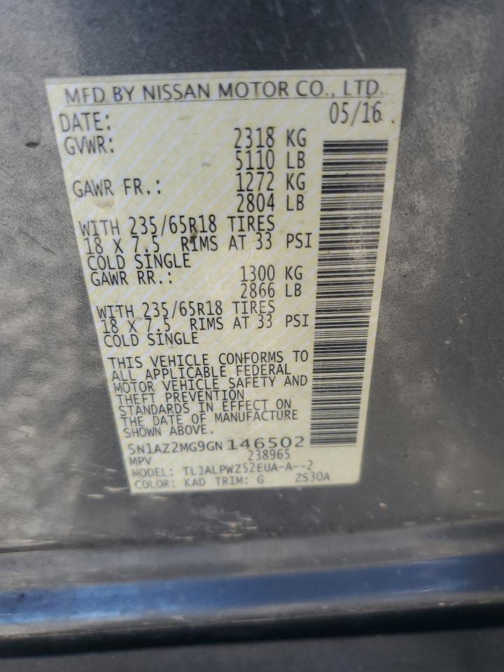2016 NISSAN MURANO