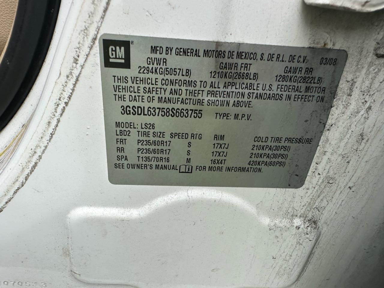 2008 SATURN Vue