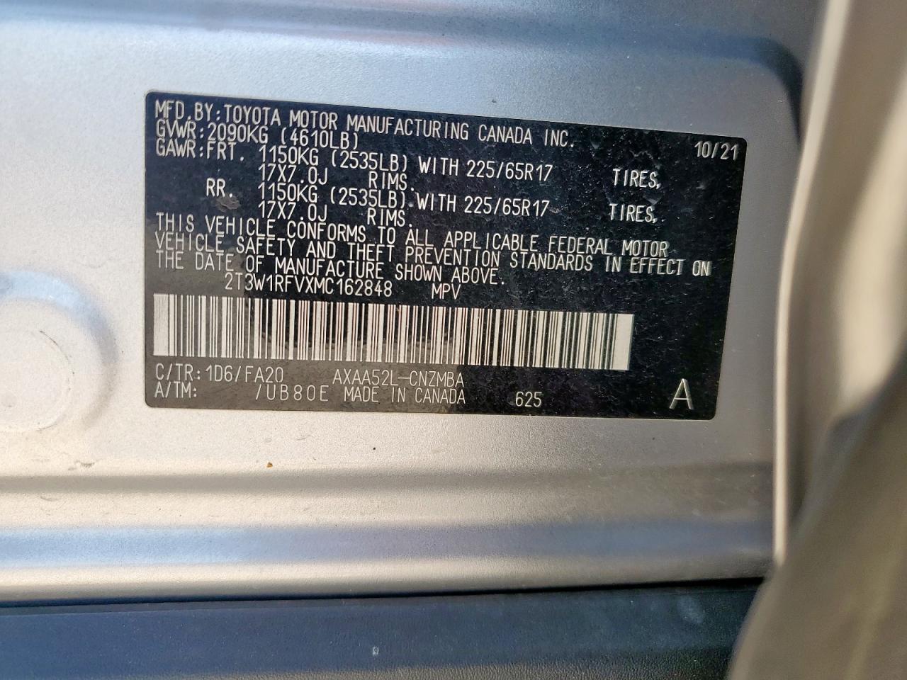 2021 TOYOTA RAV4