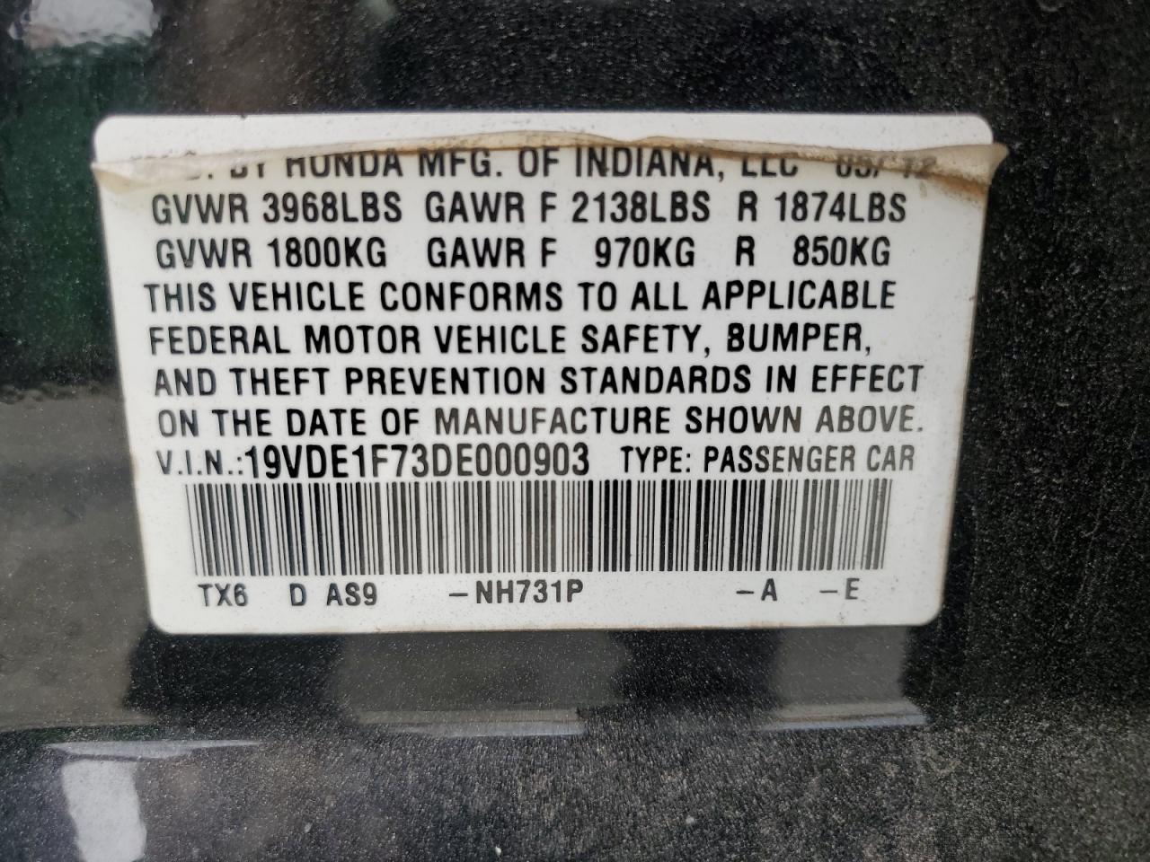 2013 ACURA ILX