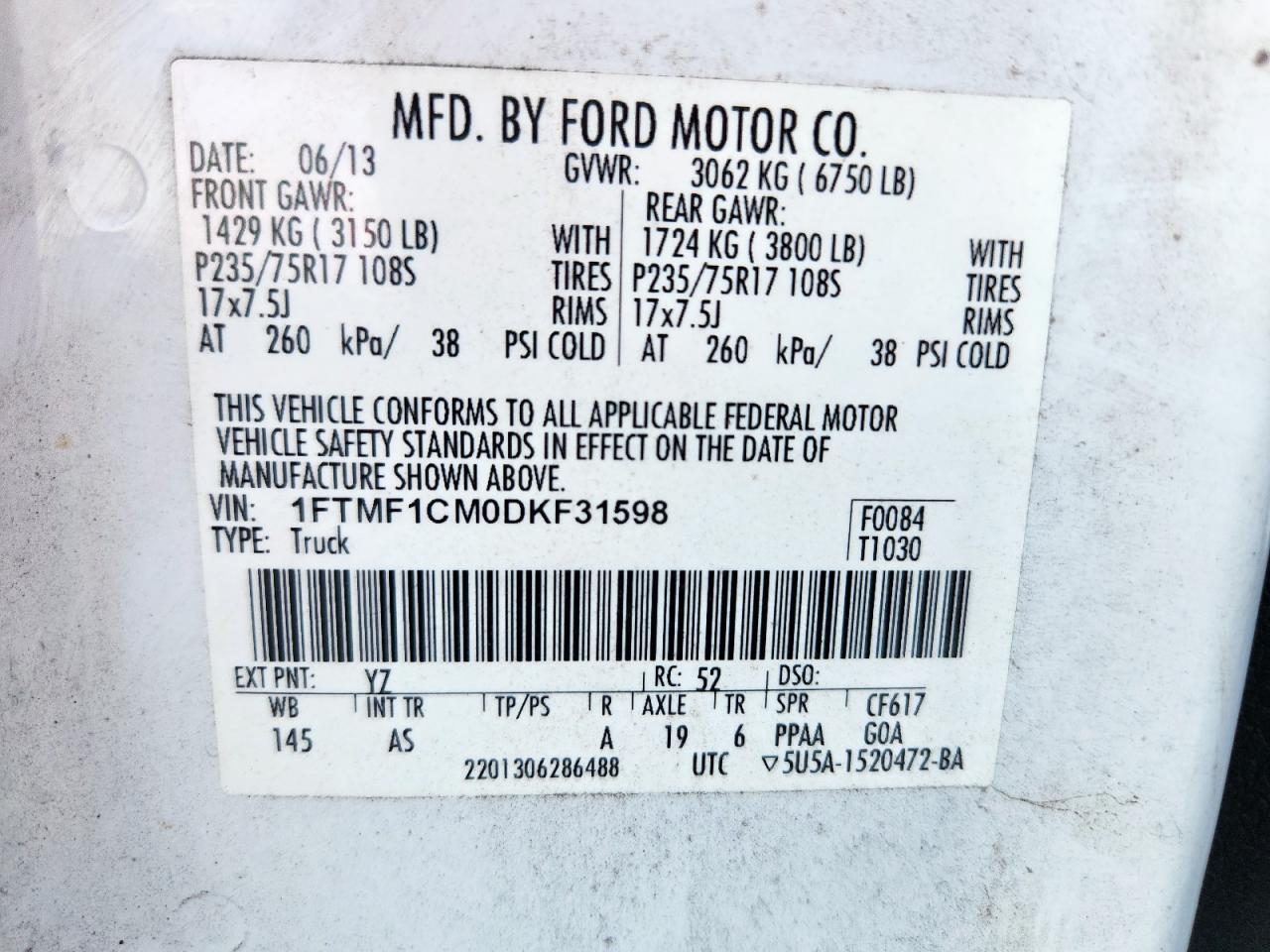 2013 FORD F-150