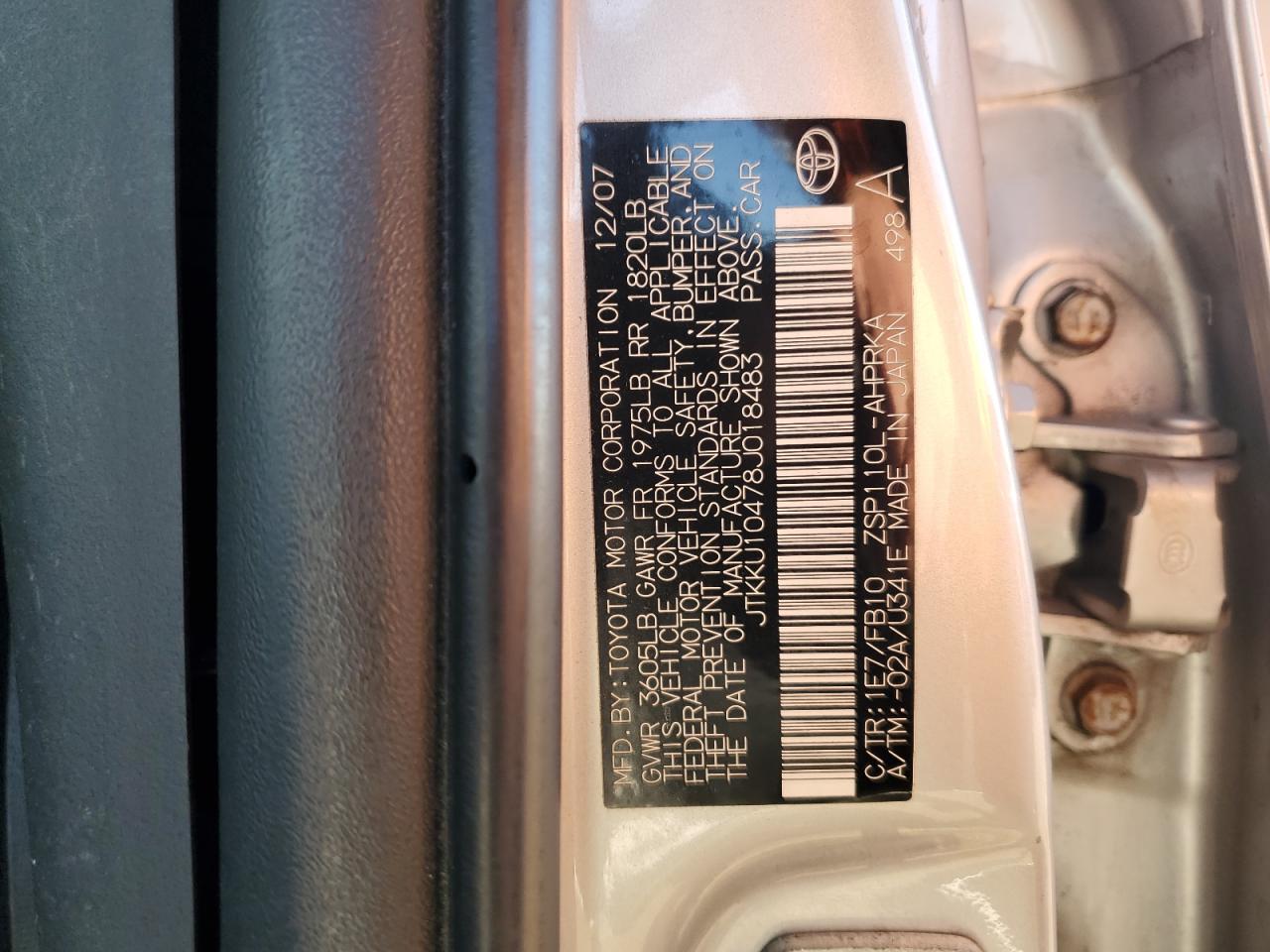 2008 TOYOTA SCION