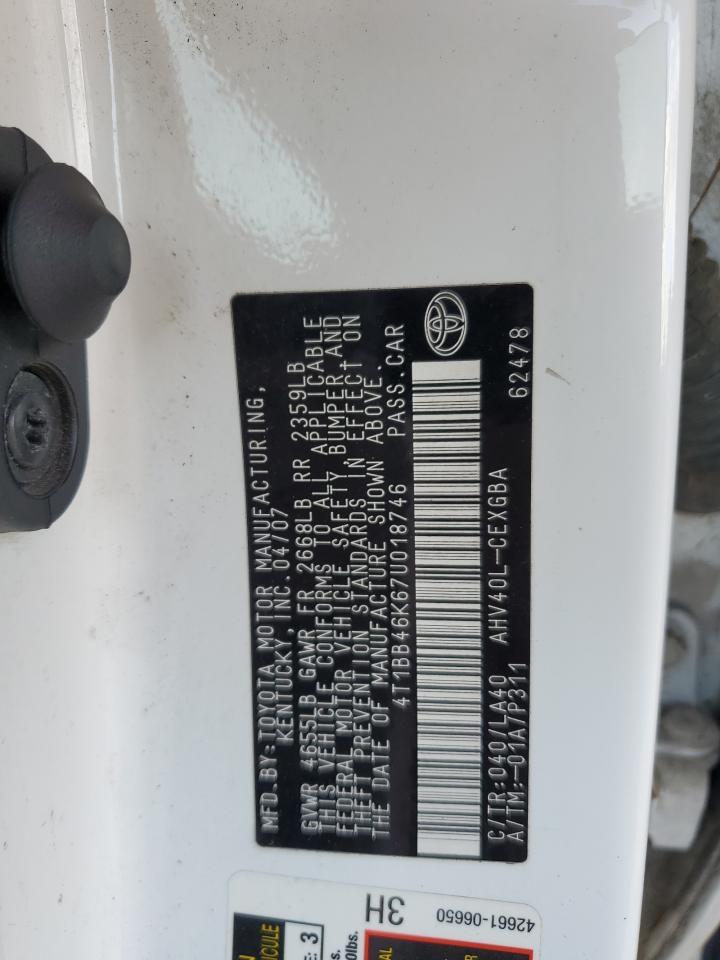 2007 TOYOTA CAMRY