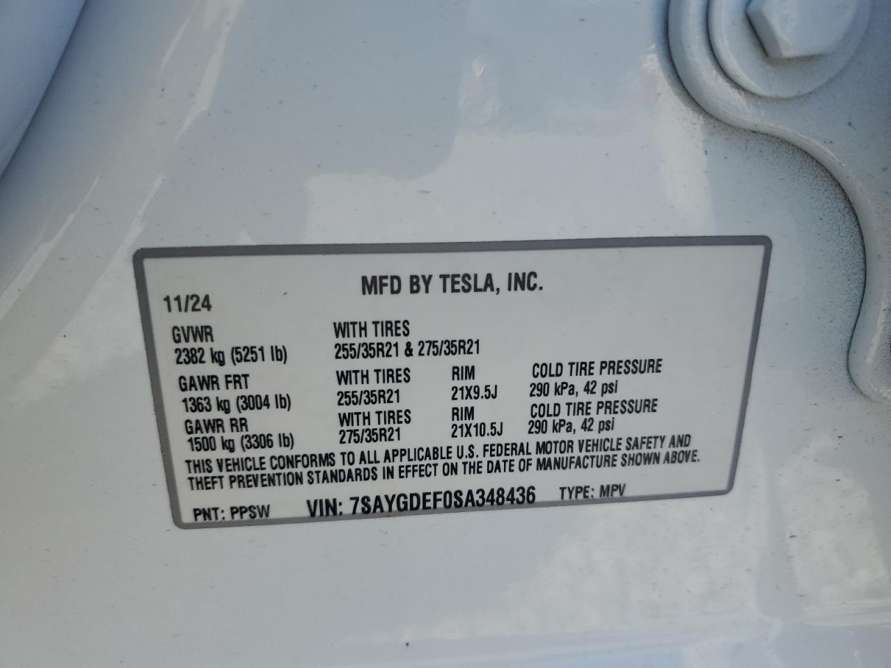 2025 TESLA MODEL Y