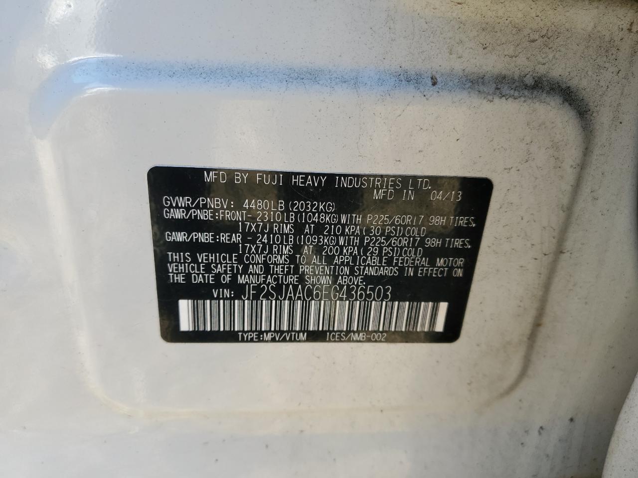 2014 SUBARU FORESTER