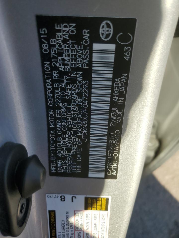 2015 TOYOTA PRIUS