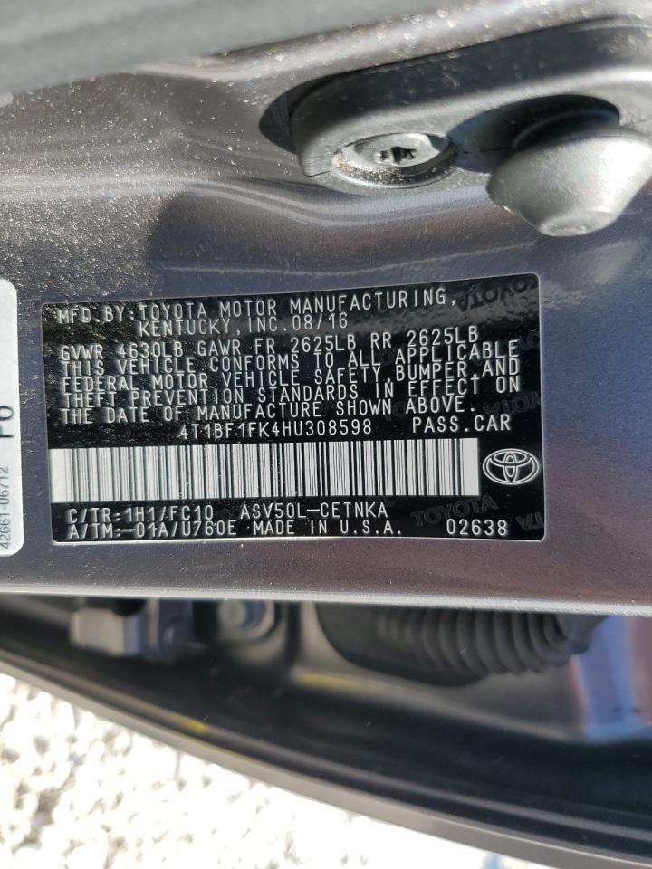 2017 TOYOTA CAMRY