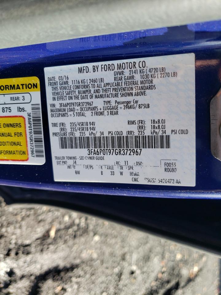2016 FORD FUSION