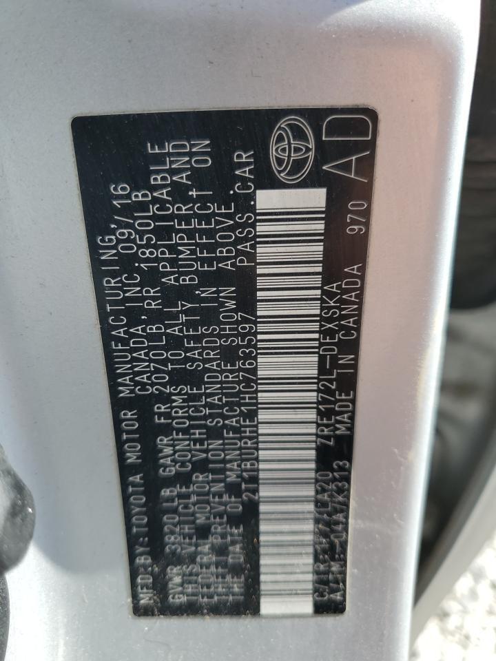 2017 TOYOTA COROLLA