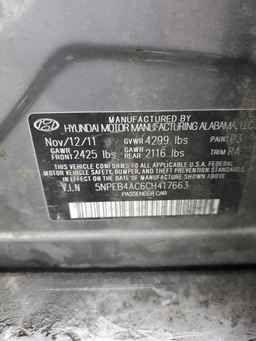 2012 HYUNDAI SONATA