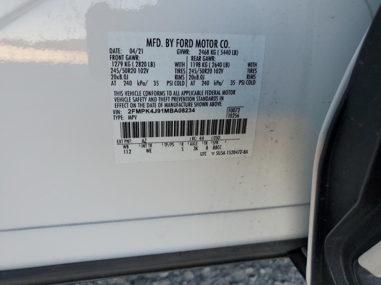 2021 FORD EDGE