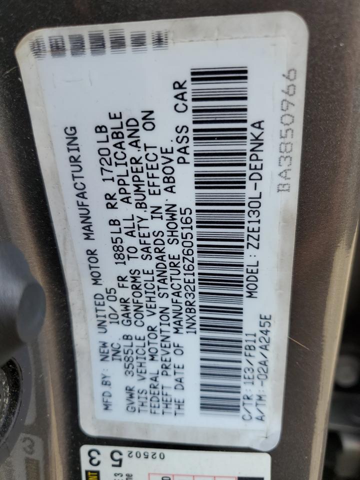 2006 TOYOTA COROLLA