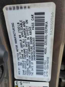 2006 TOYOTA COROLLA