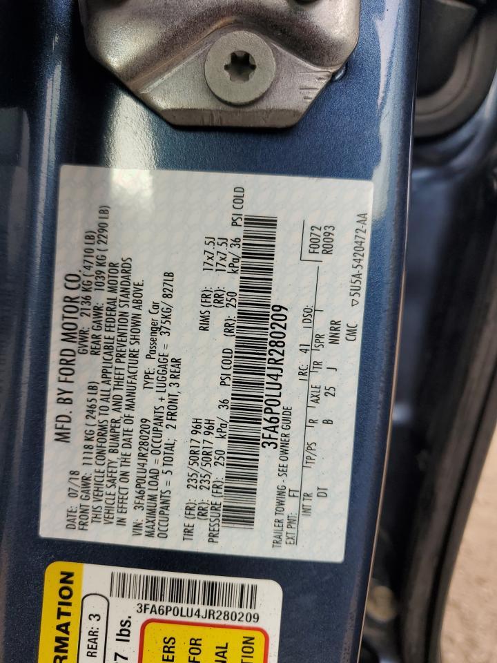2018 FORD FUSION