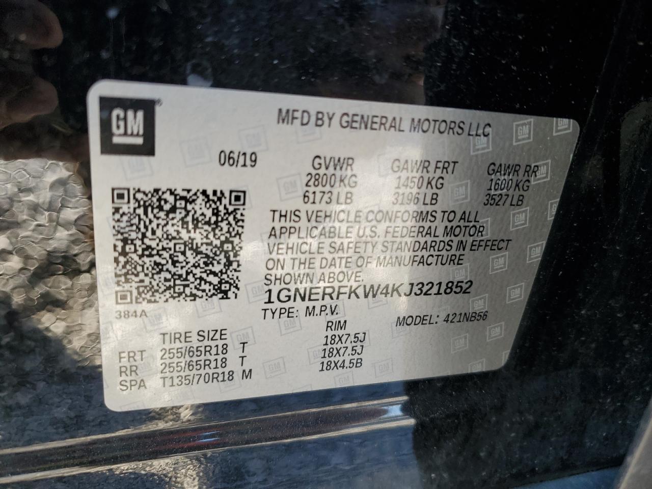 2019 CHEVROLET TRAVERSE