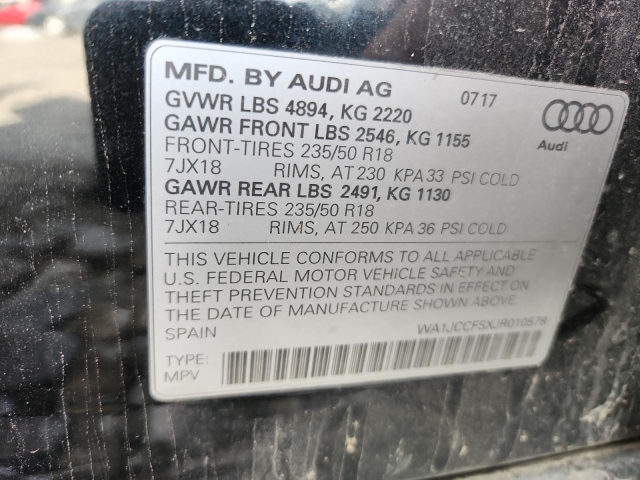 2018 AUDI Q3