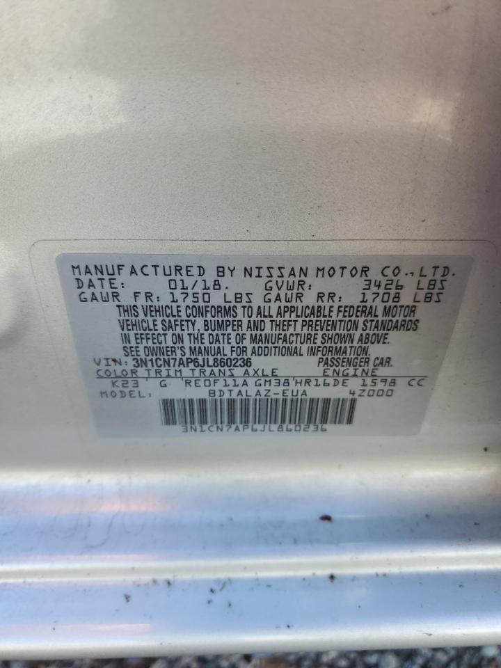 2018 NISSAN VERSA
