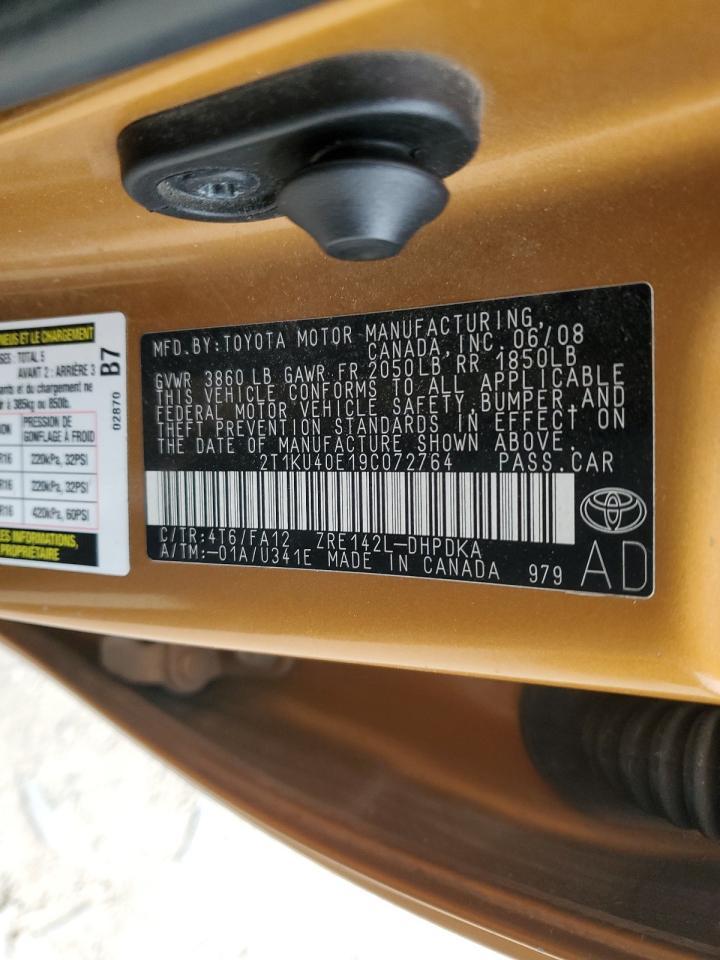 2009 TOYOTA COROLLA