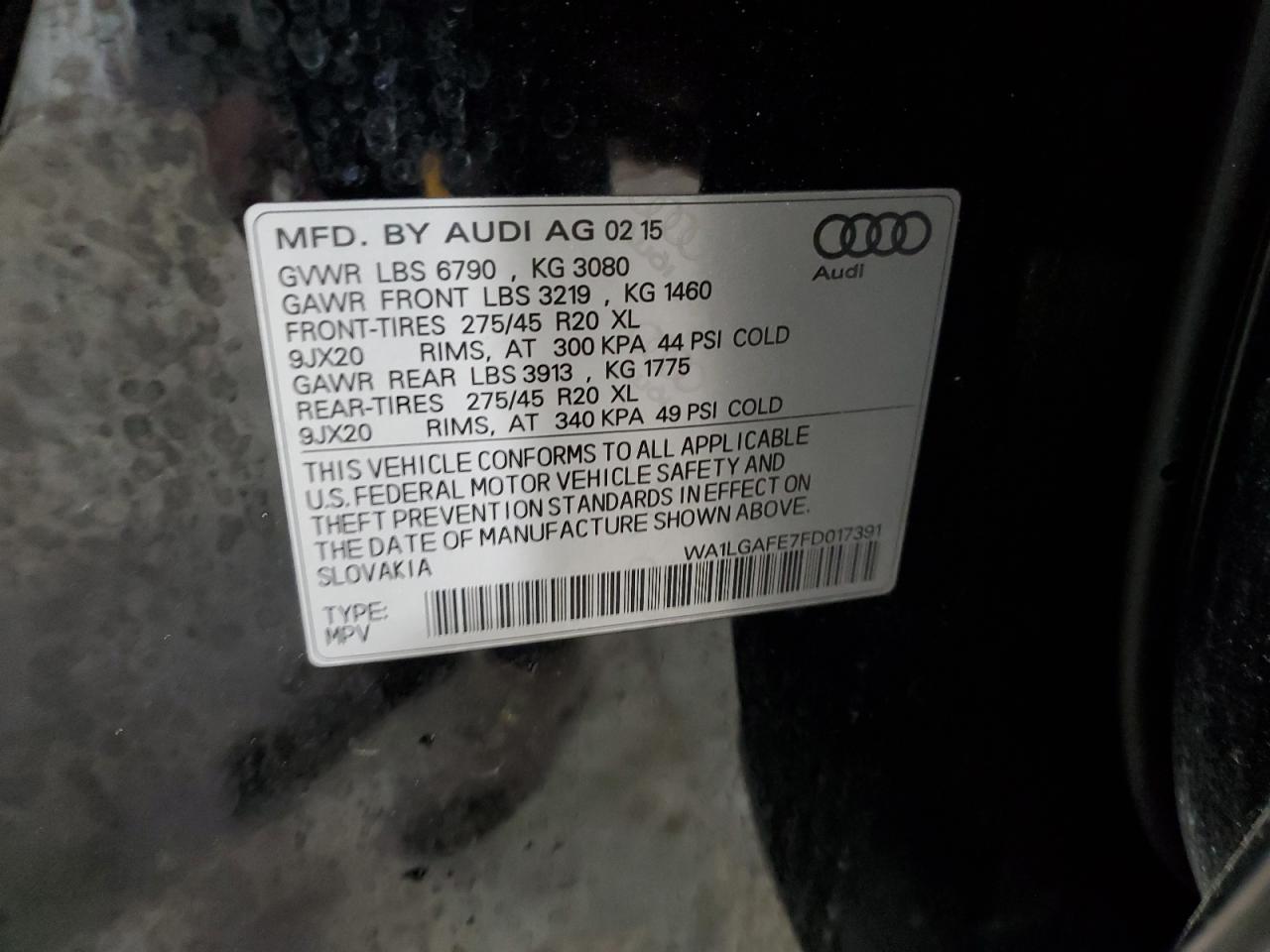 2015 AUDI Q7